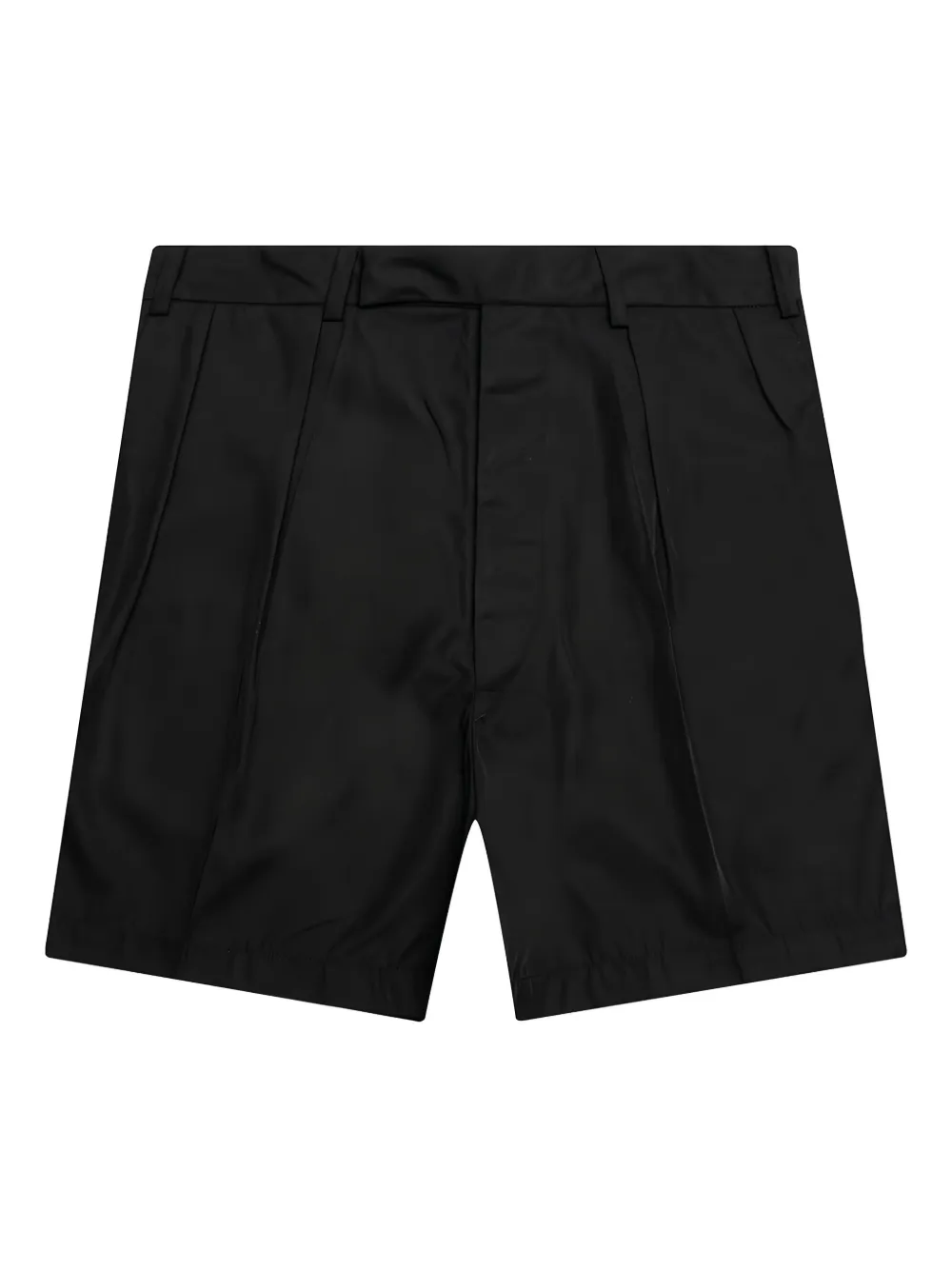 Raf Simons double-pleat shorts - ブラック Raf Simons double-pleat shorts - ブラック