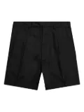 Raf Simons double-pleat shorts - Black