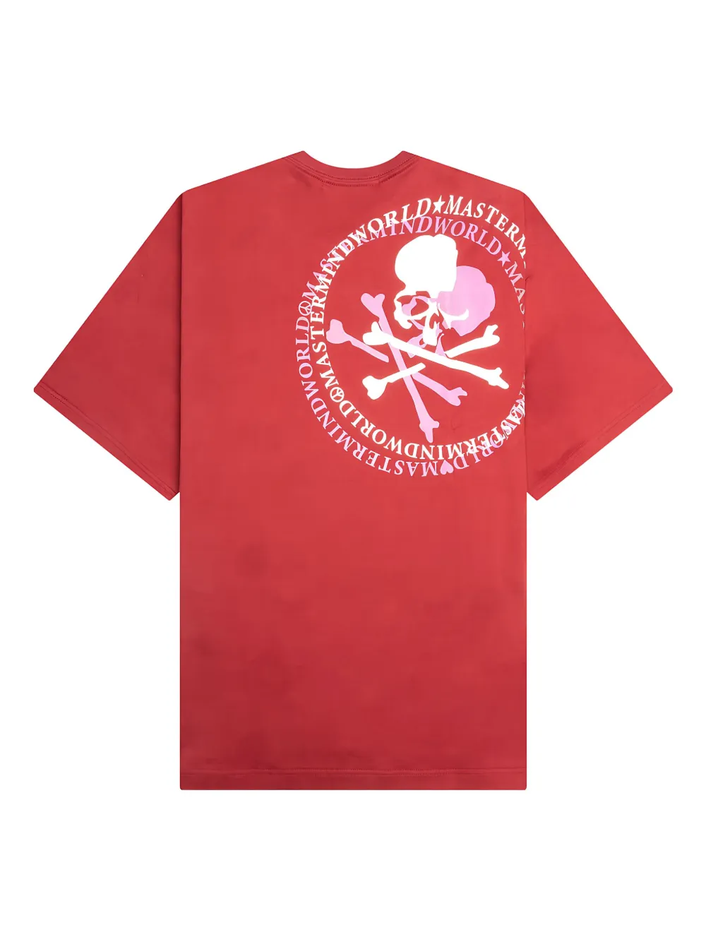 Mastermind World T-shirt met doodskopprint - Rood