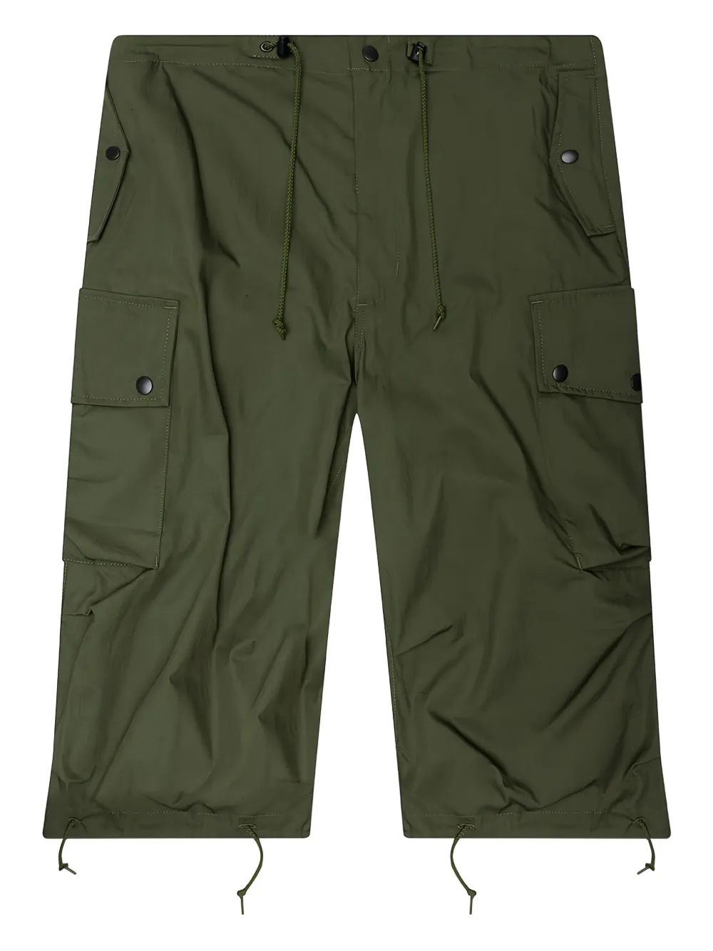 Needles cargo-pocket drawstring shorts - グリーン Needles cargo-pocket drawstring shorts - グリーン