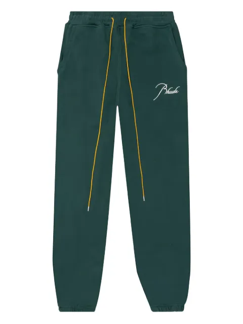 RHUDE Terry embroidered drawstring track pants