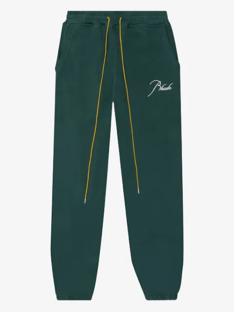 RHUDE Bestickte Terry Jogginghose mit Kordelzug