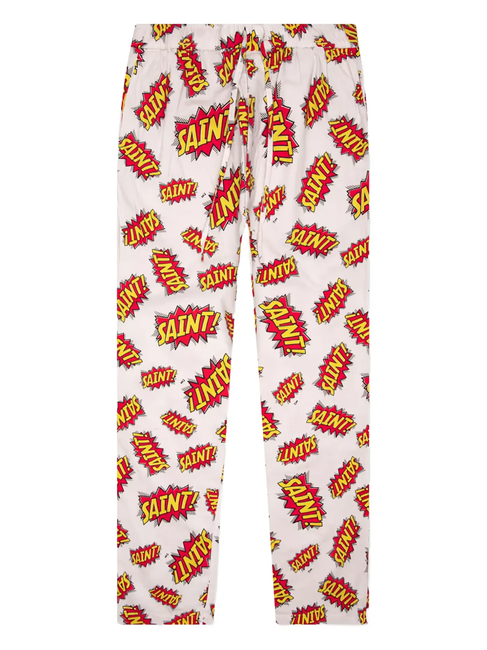 Saint Mxxxxxx Pow Comic-print Trousers In Multi