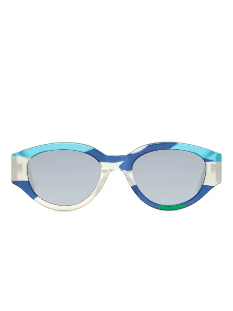 Retrosuperfuture Drew Mama Andy Warhol Camouflage patchwork round sunglasses
