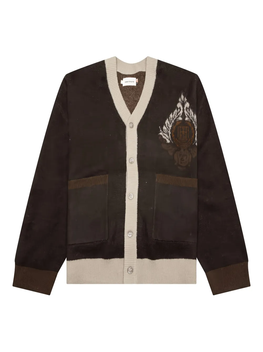 Honor The Gift jacquard wool cardigan - ブラウン Honor The Gift jacquard wool cardigan - ブラウン