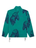 Awake NY Dice-print fleece quarter-zip sweatshirt - Green