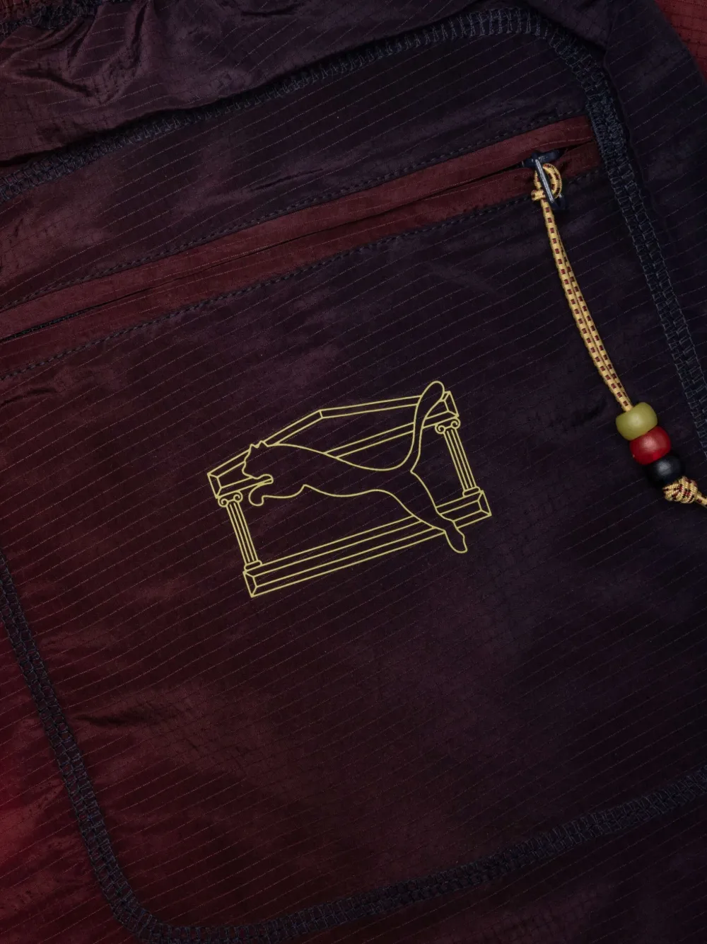 PUMA Broek met logoprint Rood