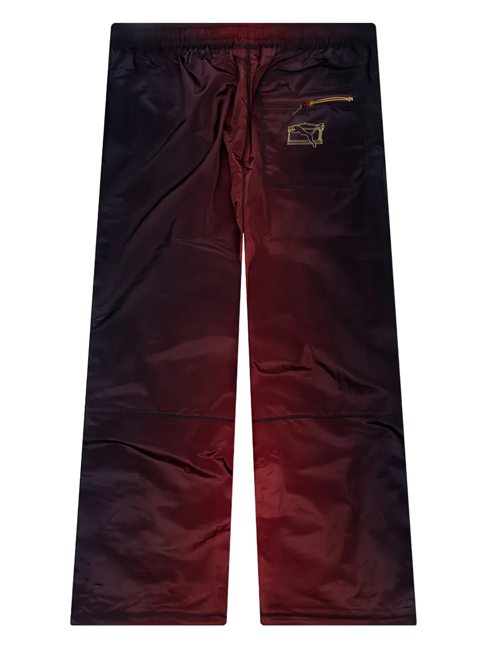 PUMA Broek met logoprint Rood