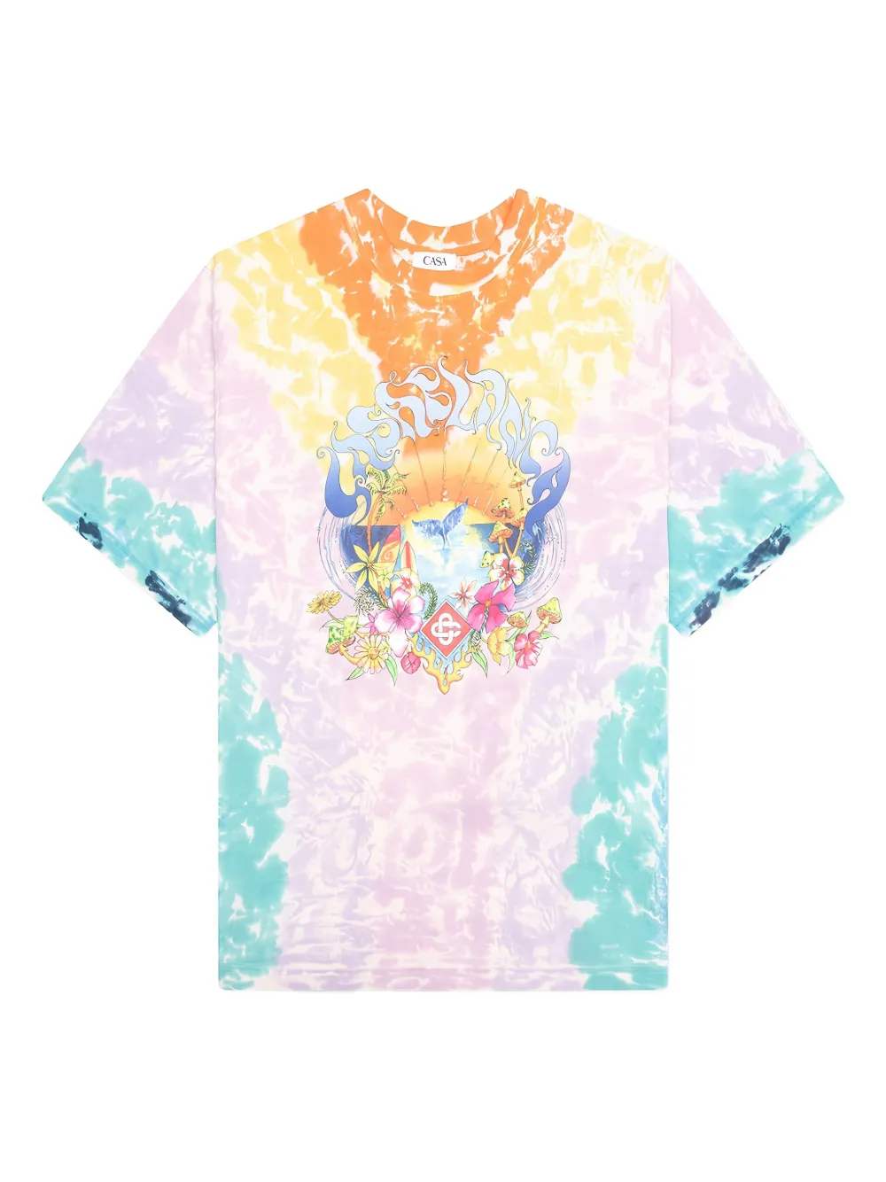 Casablanca Surf Trip tie-dye T-shirt - パープル Casablanca Surf Trip tie-dye T-shirt - パープル