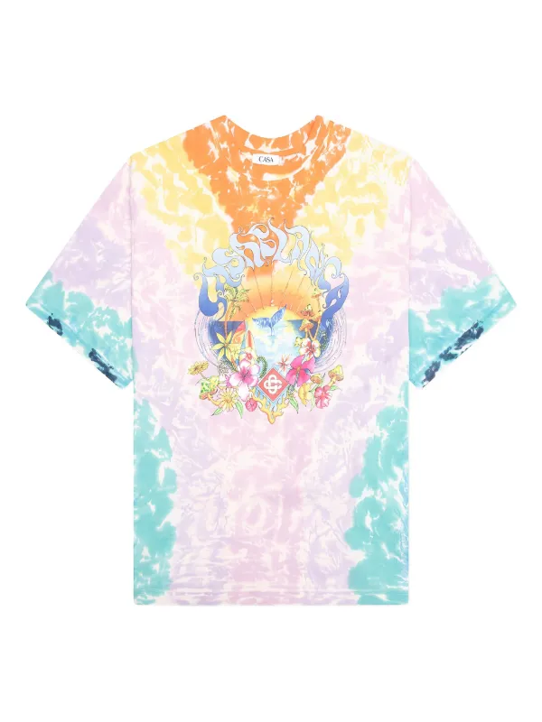 [CASABLANCA]サーフトリップ タイダイTシャツ Tシャツ SURF TRIP PRINTED