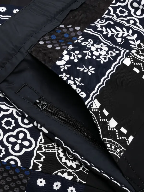 Sacai x Hank Willis Thomas パッチワーク パンツ | ブラック