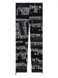sacai x Hank Willis Thomas patchwork trousers - Black