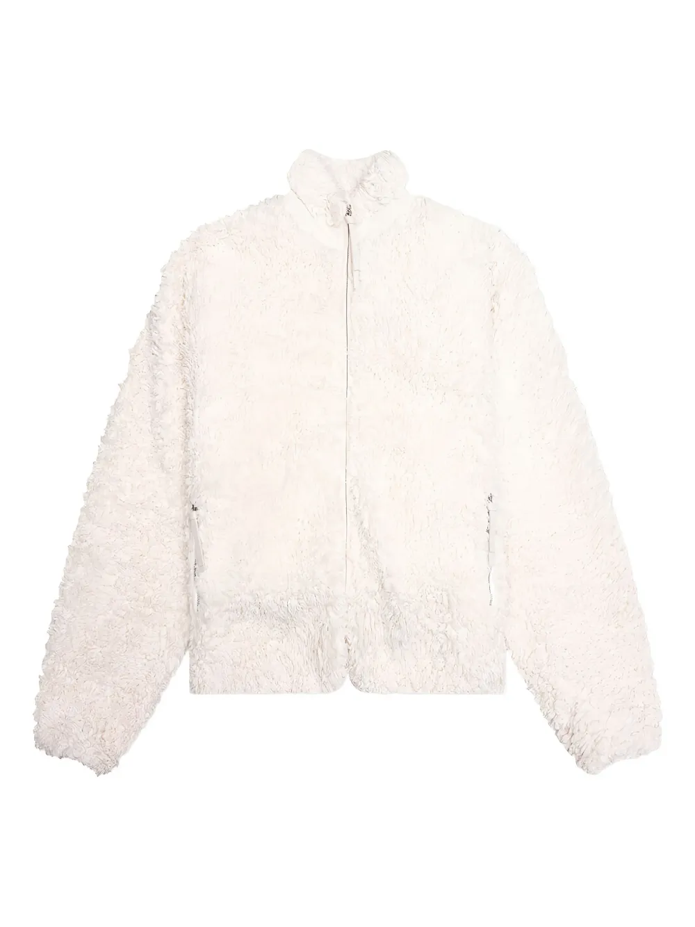 Jil Sander Fleece Zip-fastening Jacket In Neutral