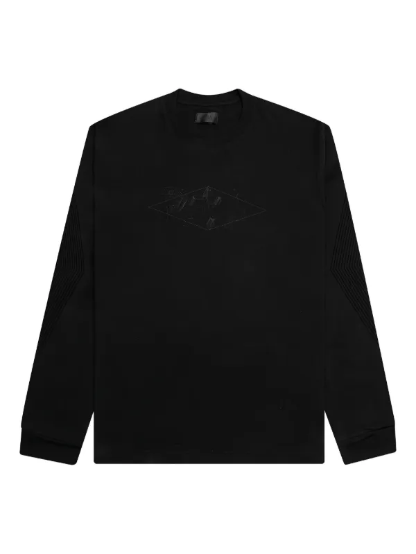 RTA 3D Logo long-sleeve T-shirt Black FARFETCH UK
