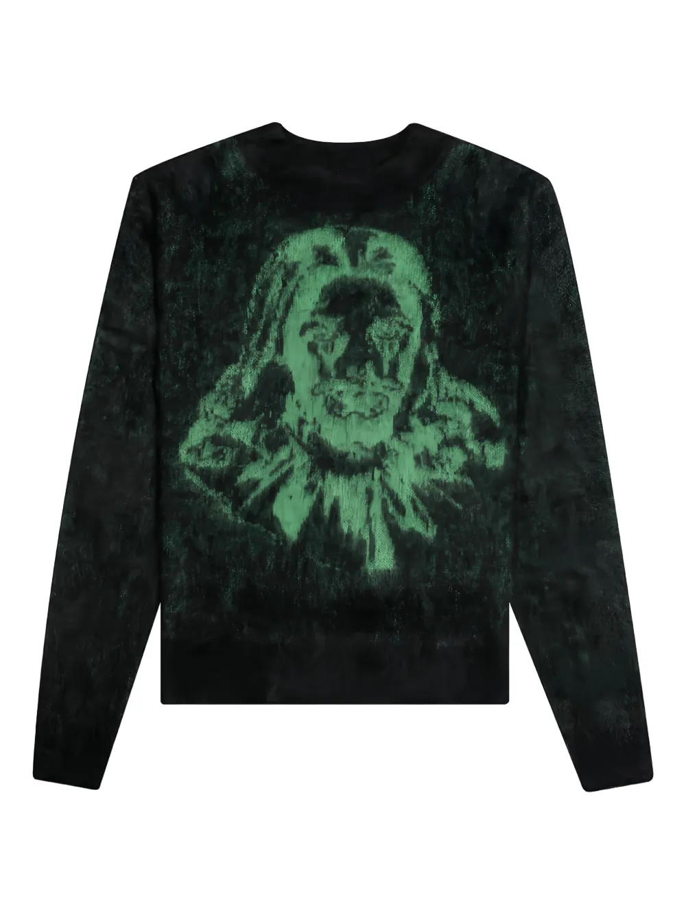 Saint Mxxxxxx Clown-print Sweater In Black
