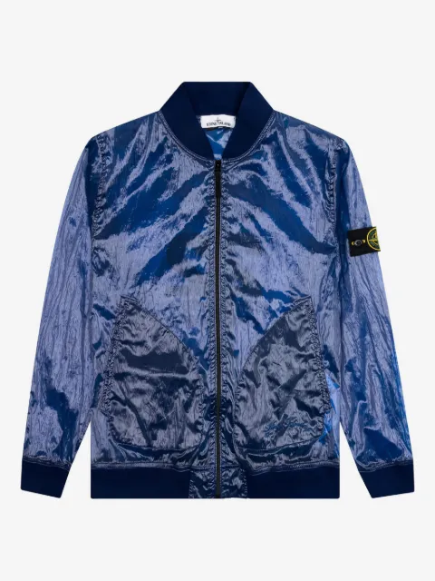 Stone Island number-detail bomber jacket