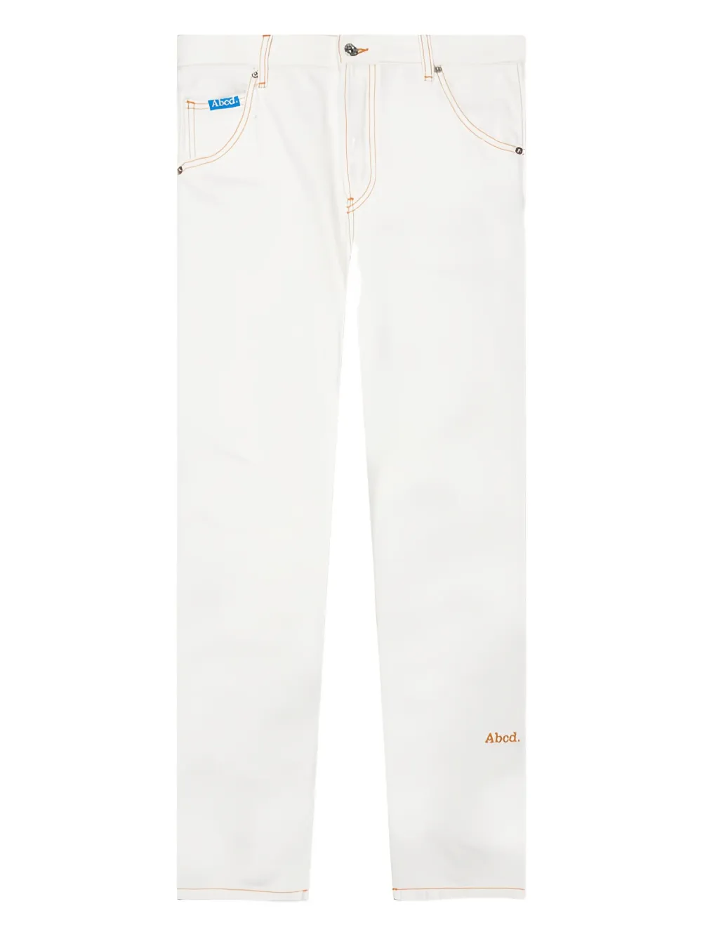 Advisory Board Crystals Pantaloni con ricamo logo - Bianco