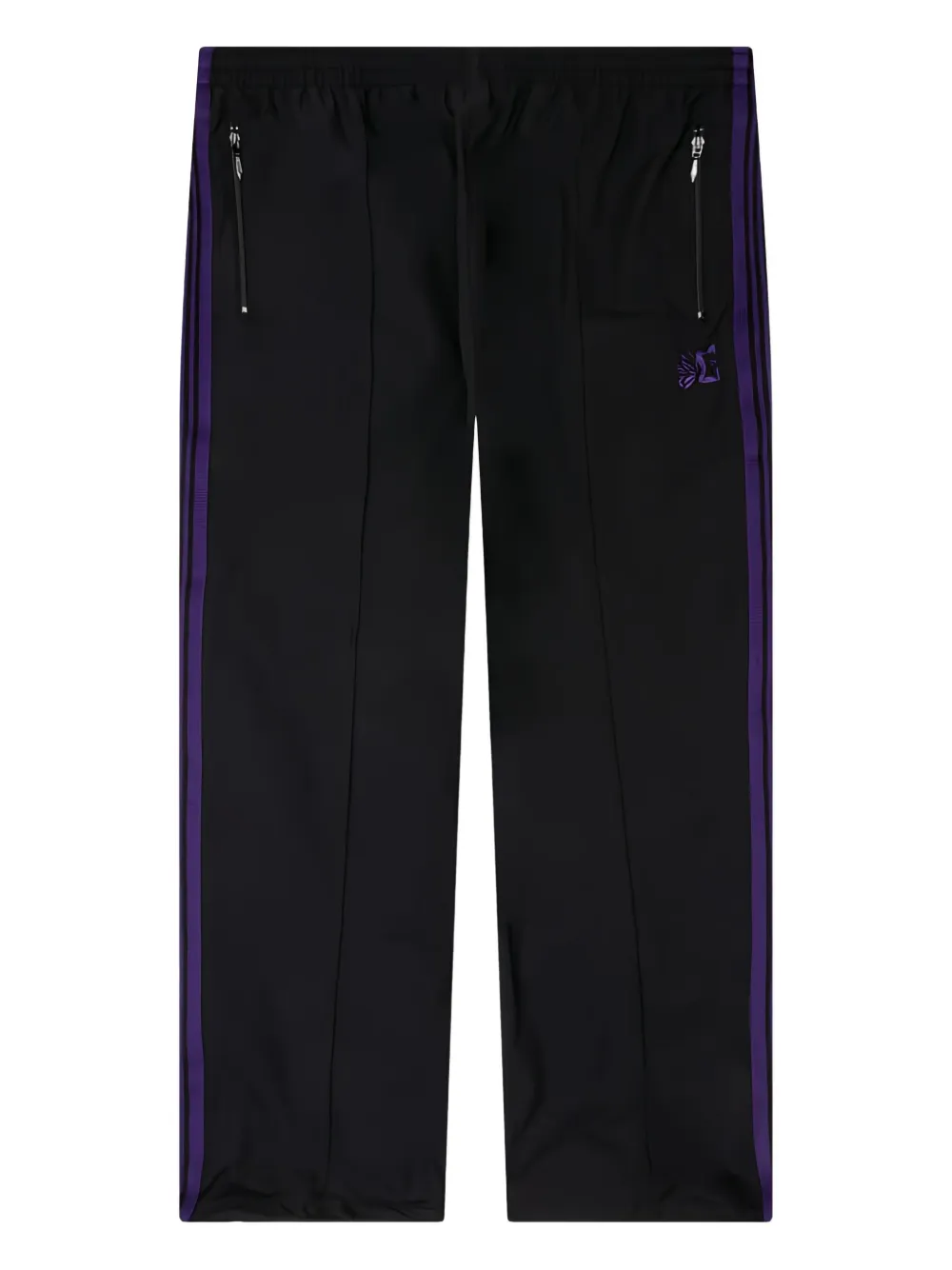 Needles side-stripe track pants - ブラック Needles side-stripe track pants - ブラック