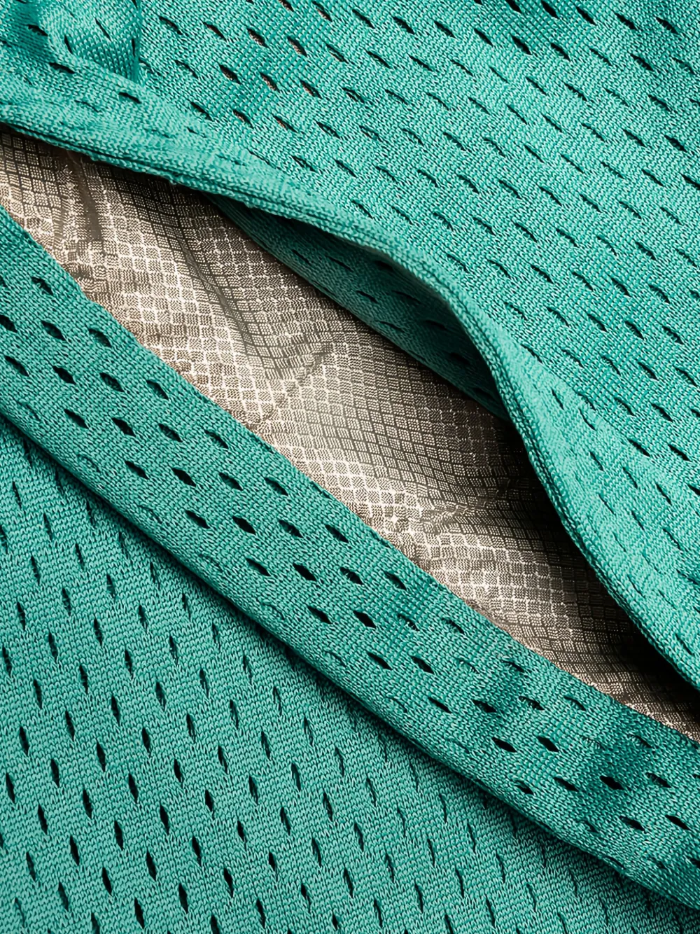 Advisory Board Crystals Mesh shorts met trekkoord Groen