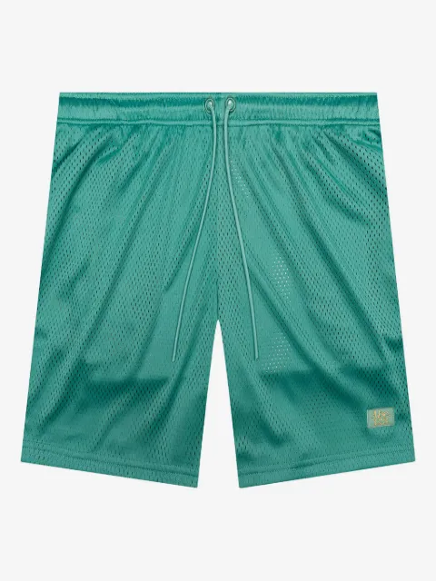 Advisory Board Crystals mesh drawstring shorts
