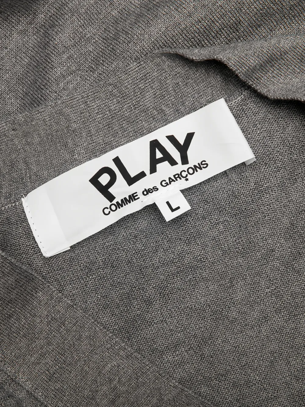 Comme Des Garçons Play Vest met hartpatch Grijs