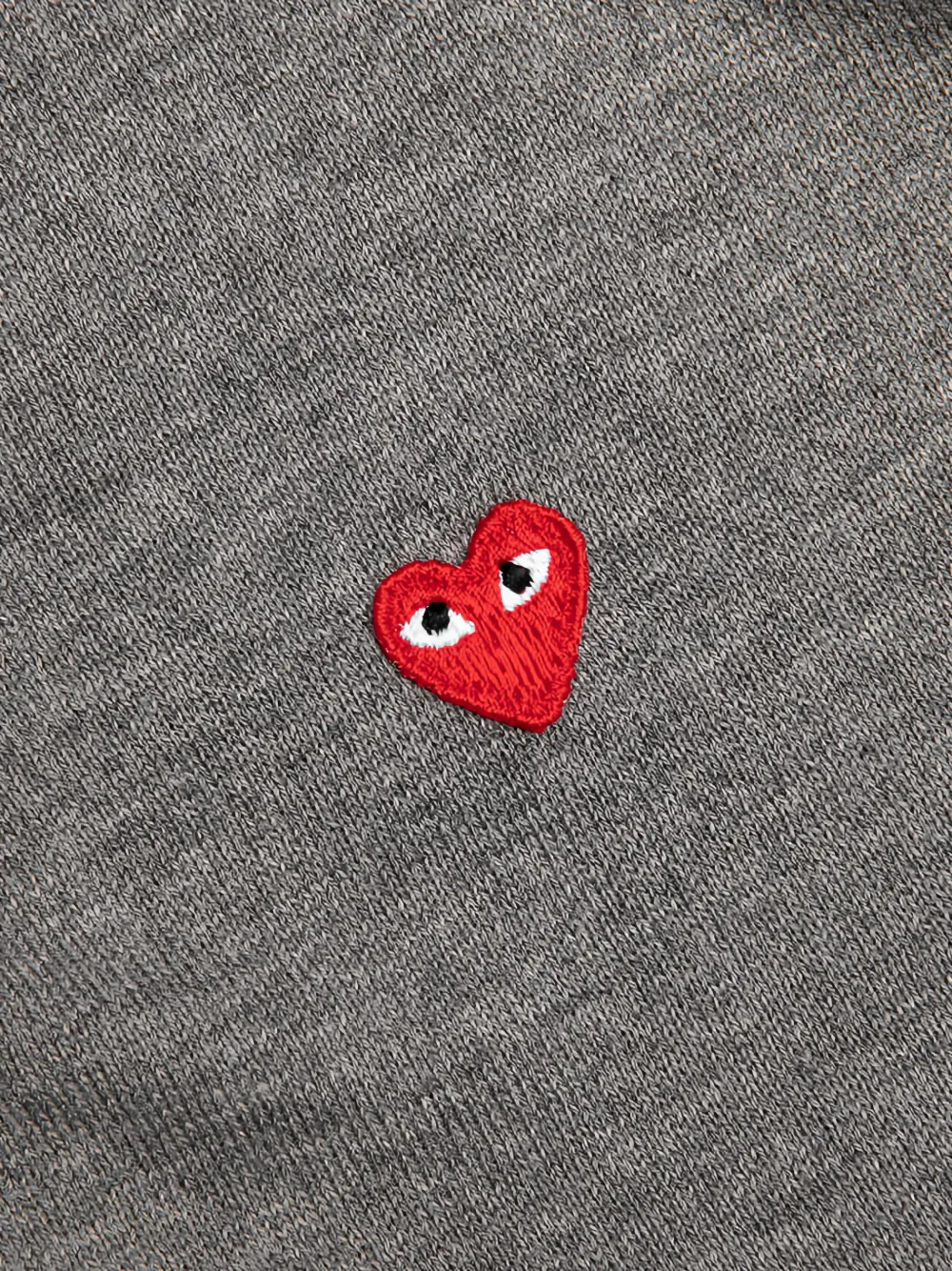 Comme Des Garçons Play Vest met hartpatch Grijs