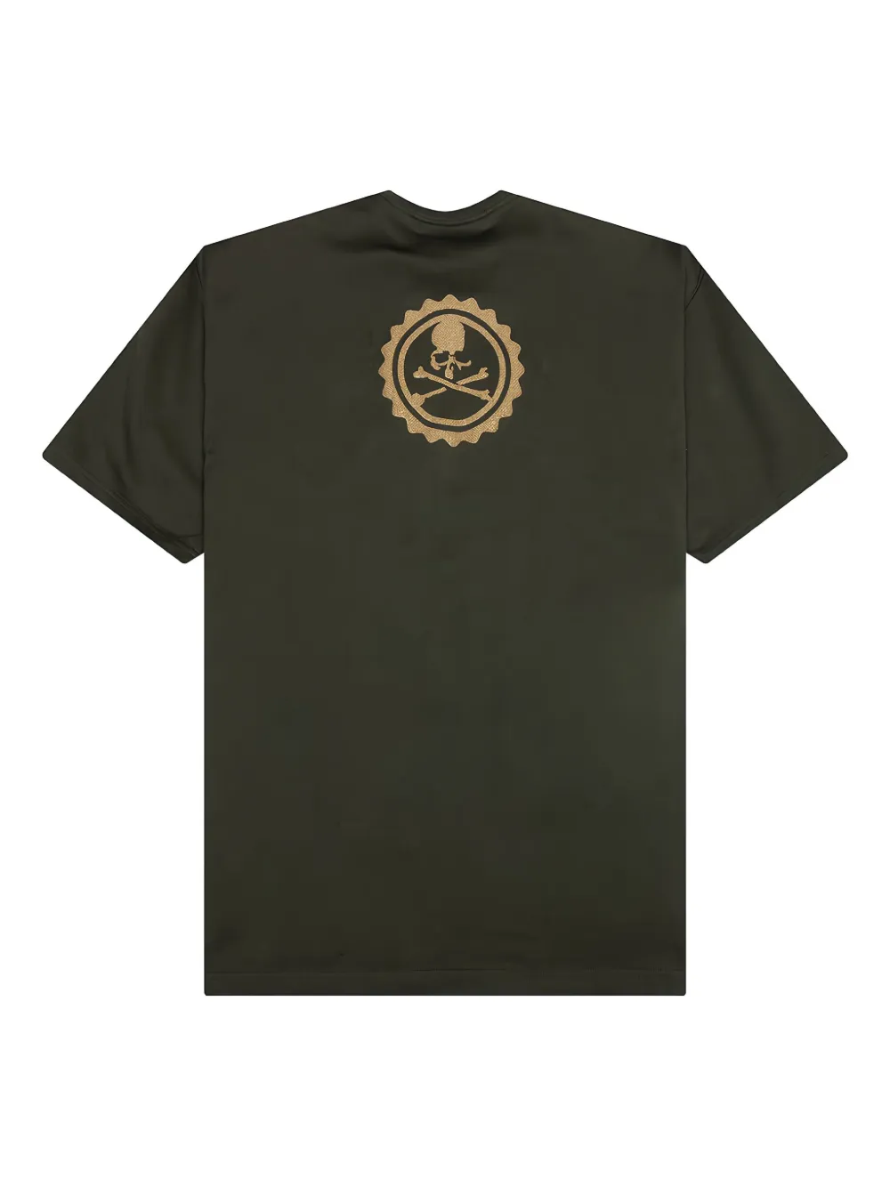 Mastermind Japan T-shirt met glitterende doodskopprint Groen