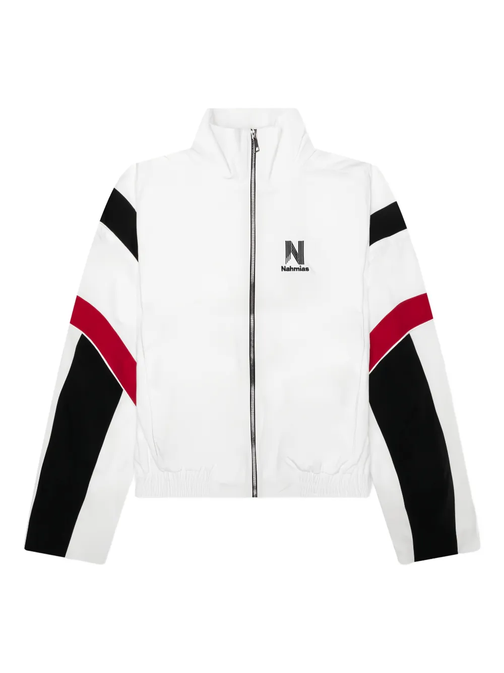 Nahmias panelled zip-up jacket - ホワイト Nahmias panelled zip-up jacket - ホワイト