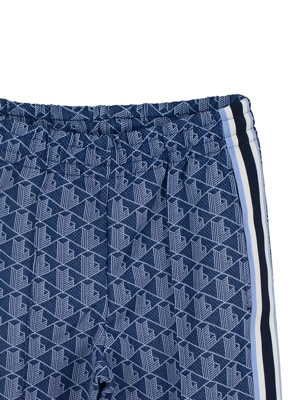 Lacoste Broek met geometrisch patroon Blauw