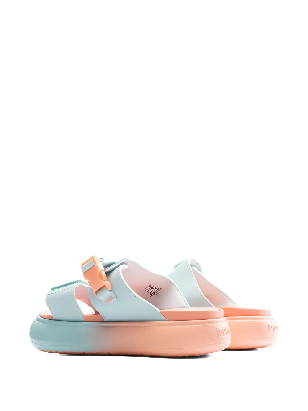PUMA buckle-strap platform sandals Blue