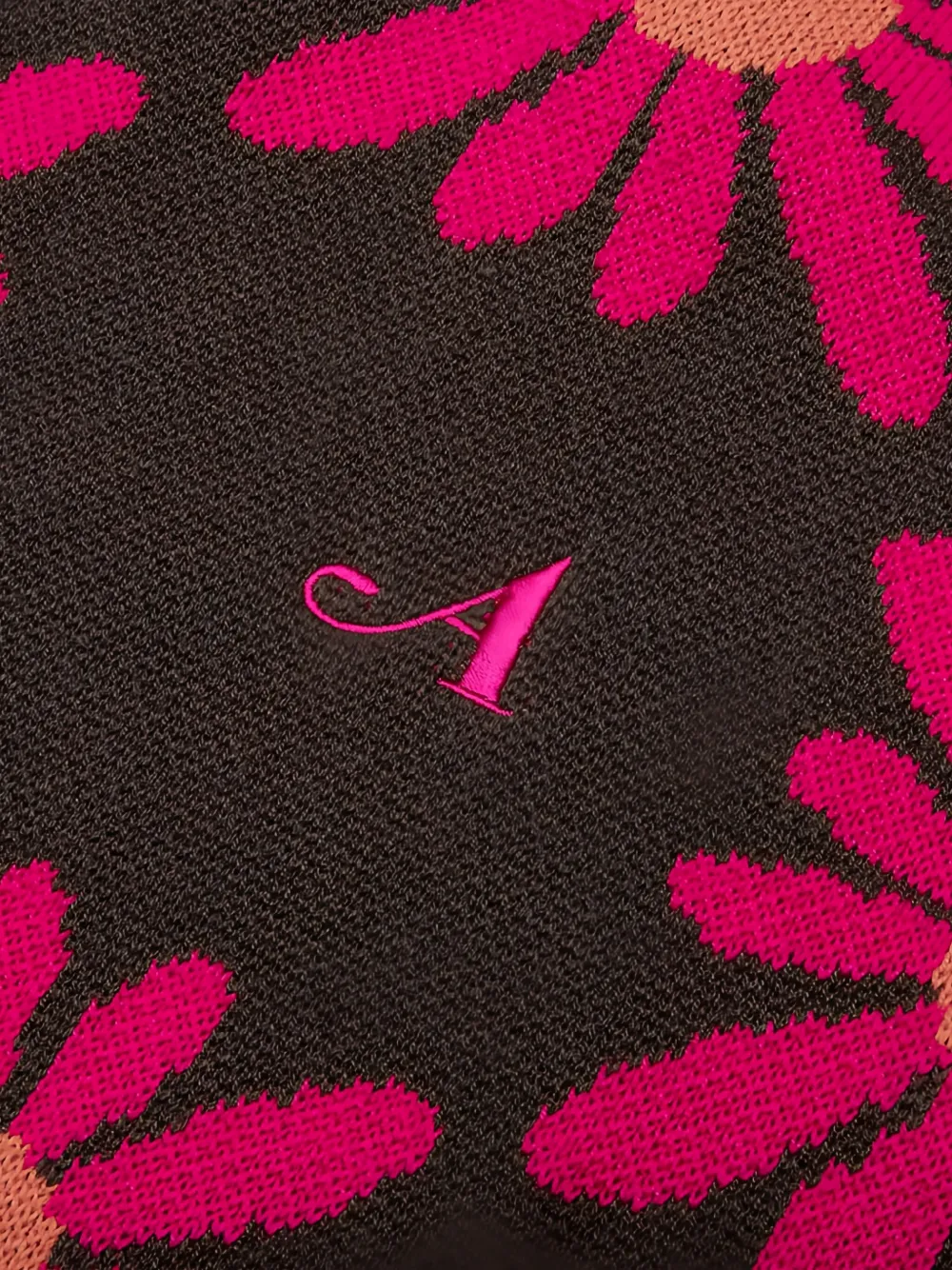 Awake NY Spencer met V-hals en bloemenprint Bruin