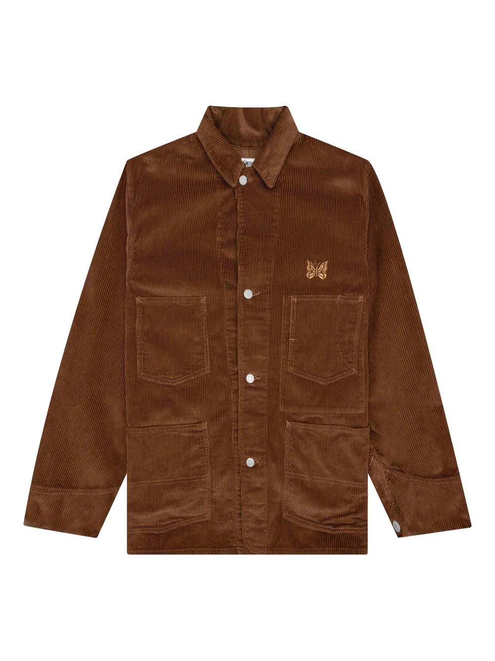 Needles embroidered-logo jacket - ブラウン Needles embroidered-logo jacket - ブラウン