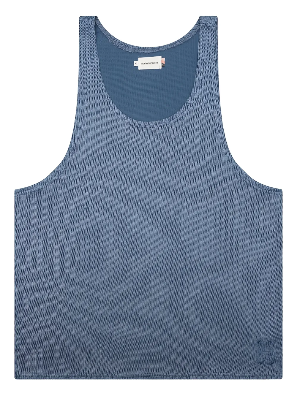 Honor The Gift Ribgebreide tanktop Blauw