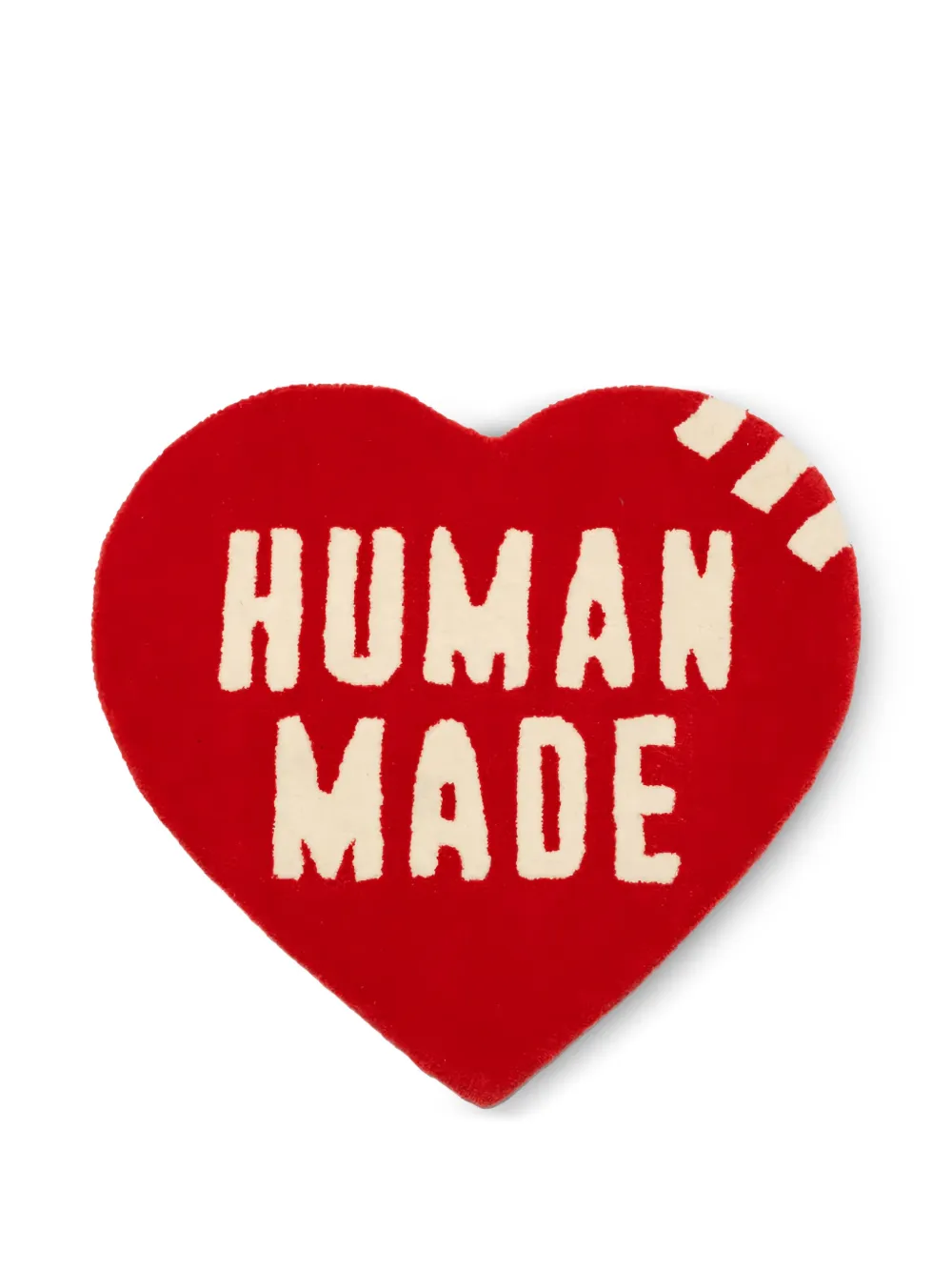 Human Made medium Heart rug (64cm x 60cm) | Red | Image 1