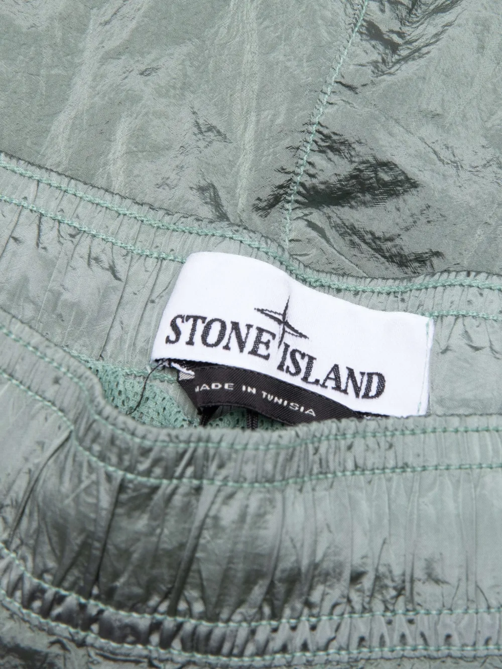 Stone Island Zwembroek met logopatch Groen