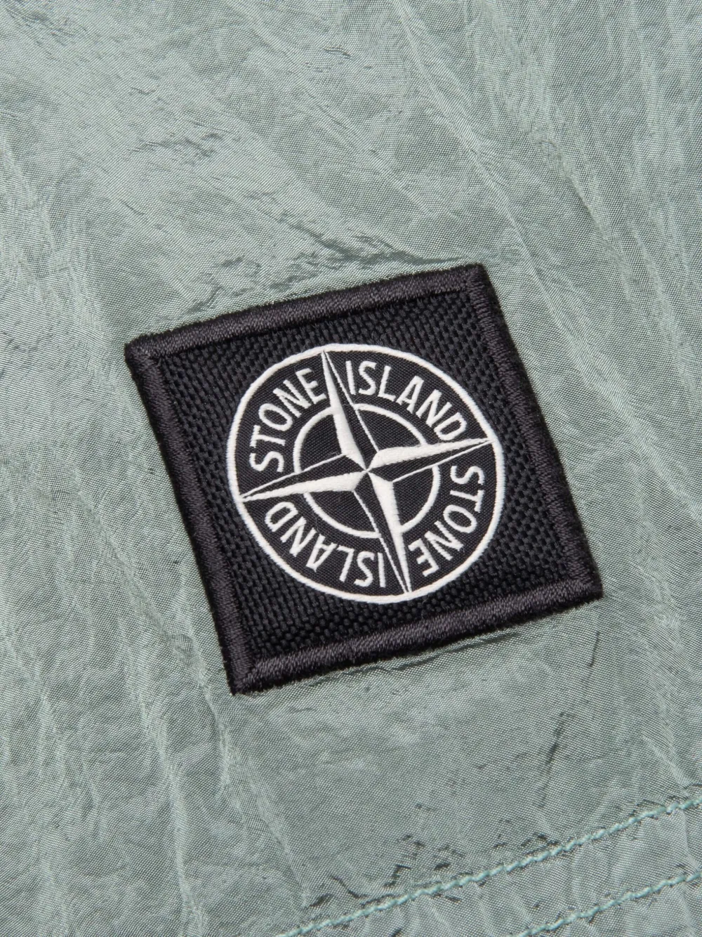 Stone Island Zwembroek met logopatch Groen