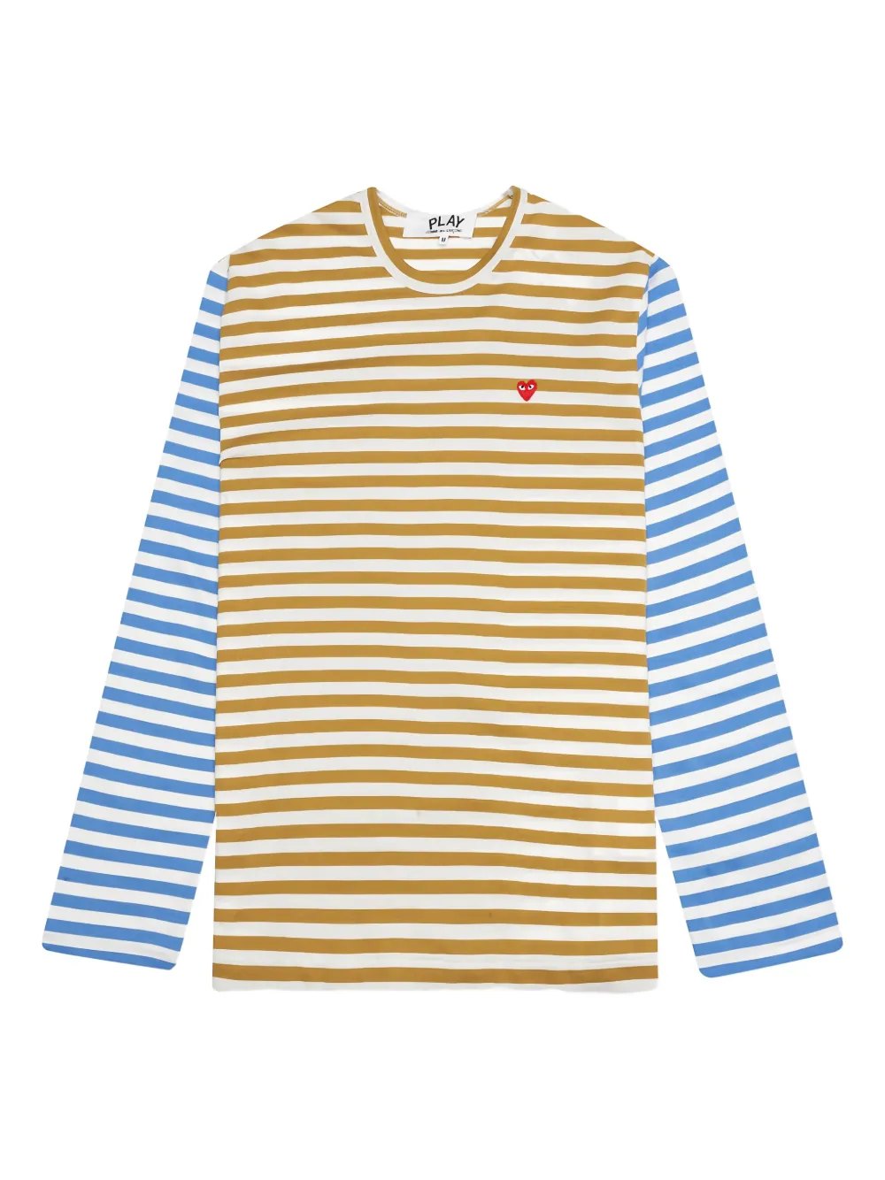 Comme Des Garçons Play stripe long-sleeve T-shirt - グリーン Comme Des Garçons Play stripe long-sleeve T-shirt - グリーン