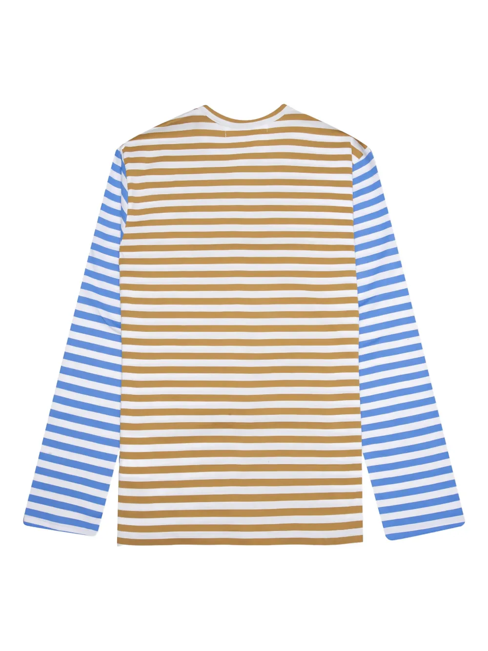 Comme Des Garçons Play Gestreept T-shirt met lange mouwen Groen