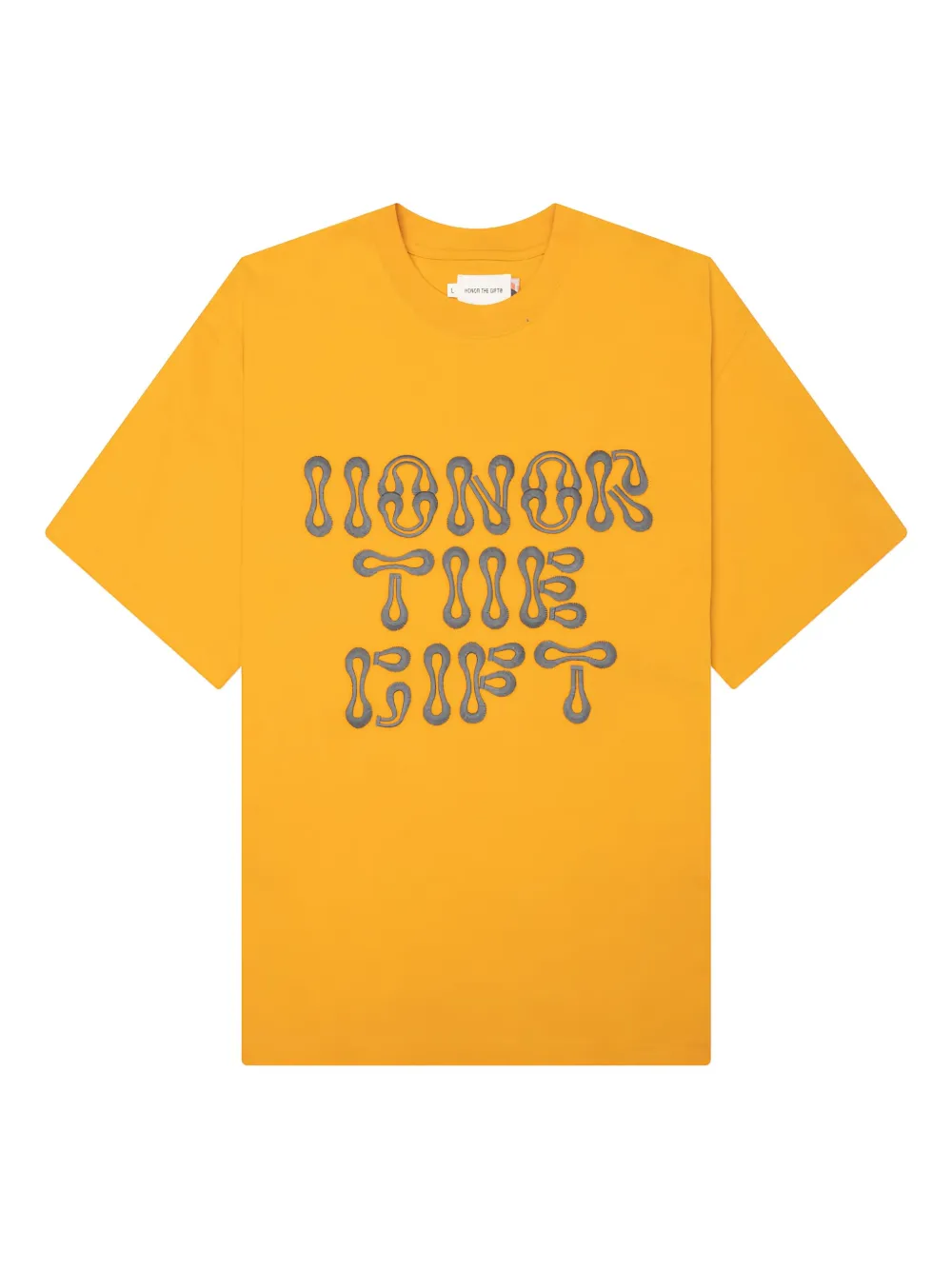 Honor The Gift B-Summer logo-embroidered T-shirt Geel