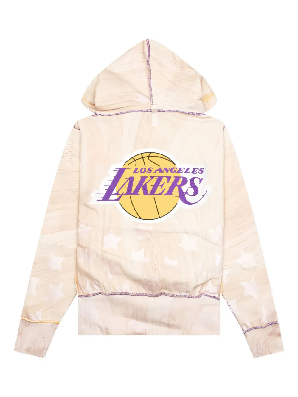 Advisory Board Crystals x LA Lakers hoodie met sterrenprint Beige