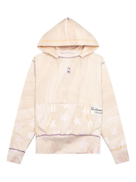 Advisory Board Crystals x LA Lakers wood-grain star-print hoodie