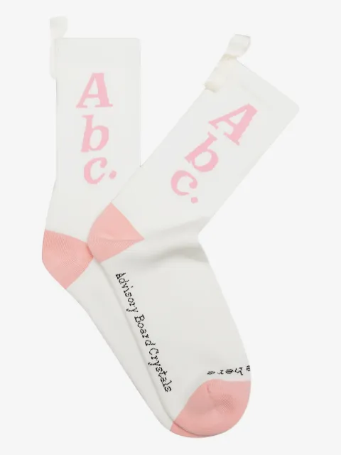 Advisory Board Crystals logo ribbed socks