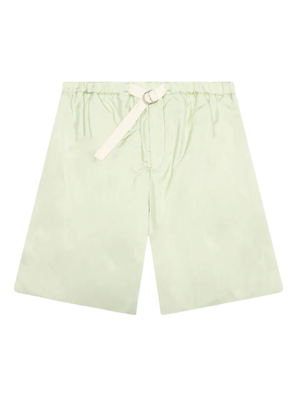 Jil Sander belted pocketed deck shorts - グリーン Jil Sander belted pocketed deck shorts - グリーン