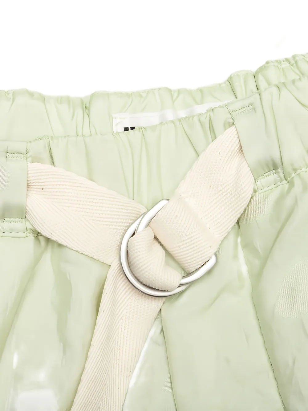 Jil Sander Shorts met ceintuur en zakken Groen