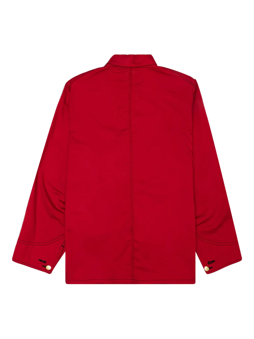 Needles x Smith's shirtjack met geborduurde vlinder Rood