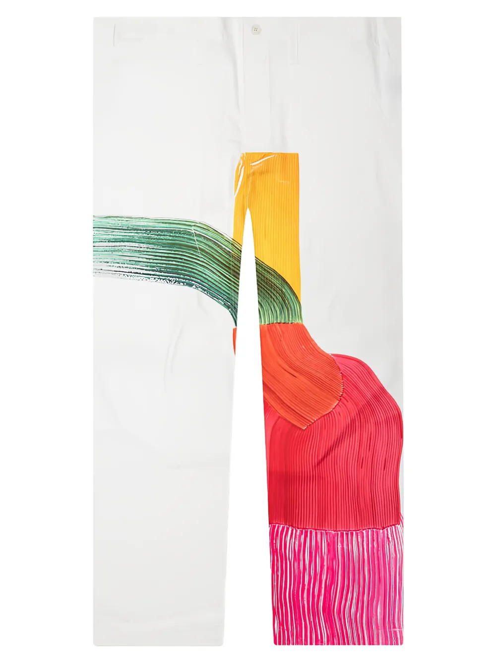 Homme Plissé Issey Miyake graphic-print trousers - Pink Homme Plissé Issey Miyake graphic-print trousers - Pink
