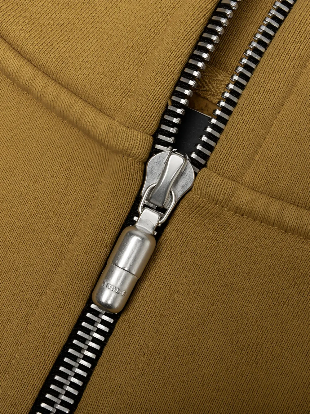 RHUDE Sweater met borduurwerk en rits Geel