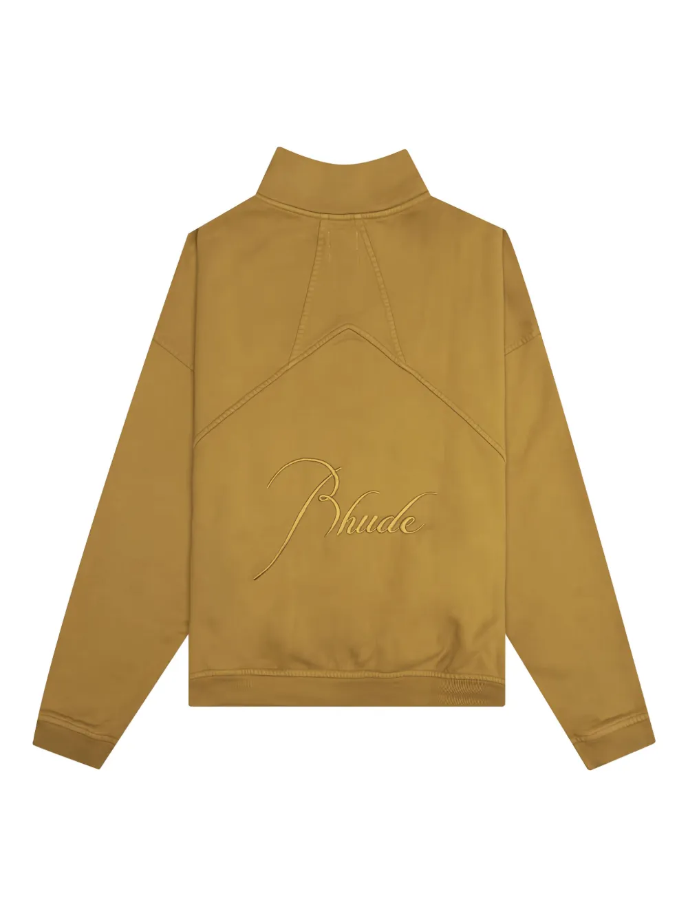 RHUDE Sweater met borduurwerk en rits Geel