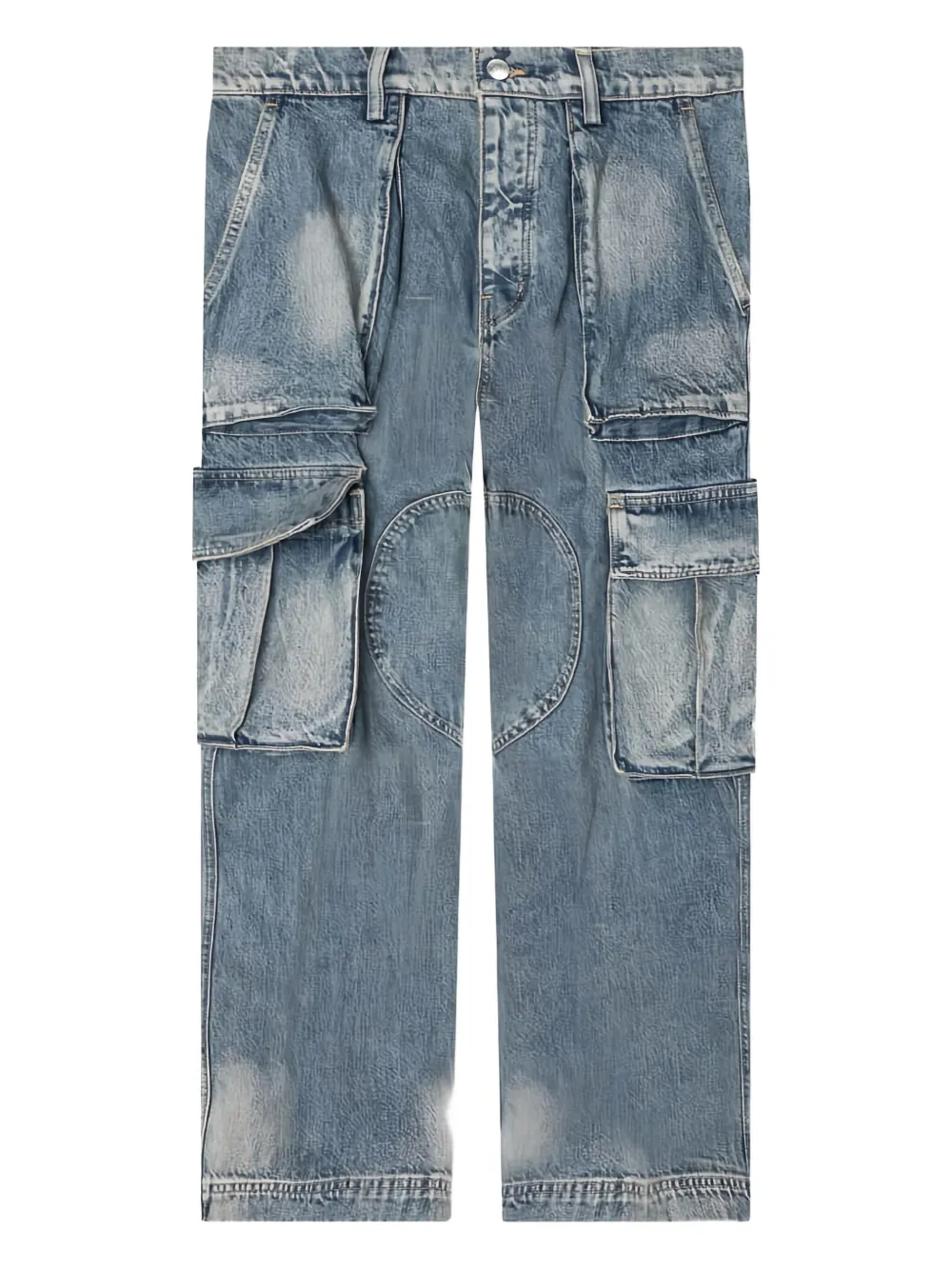Nahmias Jeans cargo con applicazione logo - Blu