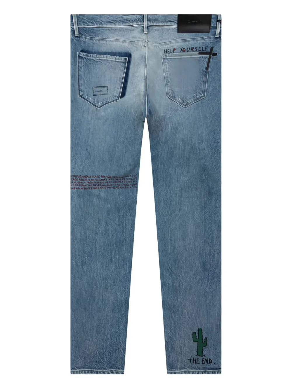 RTA graphic-detail distressed jeans | Slim-Fit Jeans | Image 2